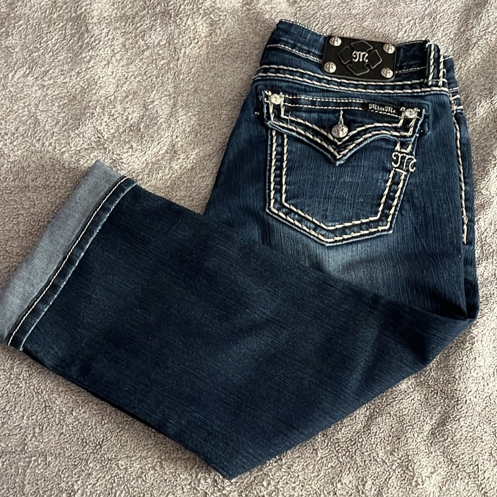 Miss Me Signature Cuffed Capri
